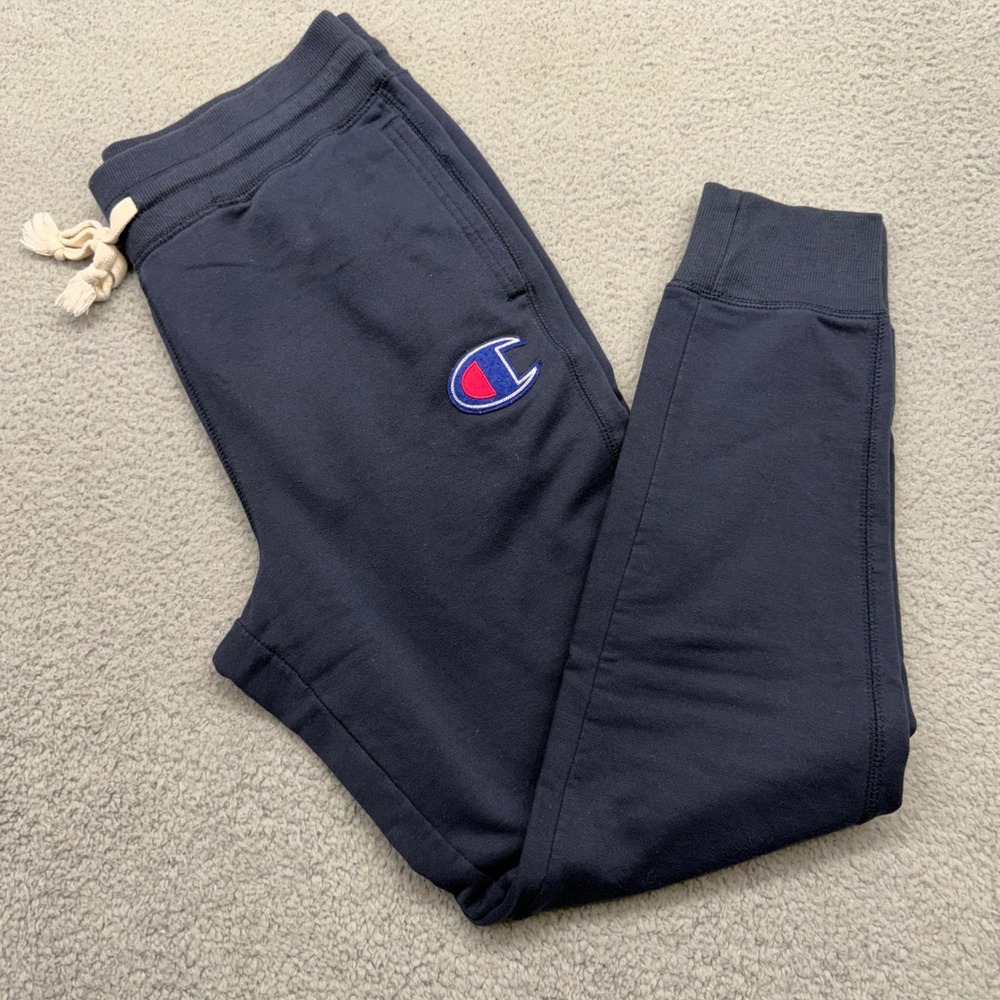 Champion 1342909 Mens Large Navy Blue 50/50 Cotton Poly Fleece Jogger Sweatpants